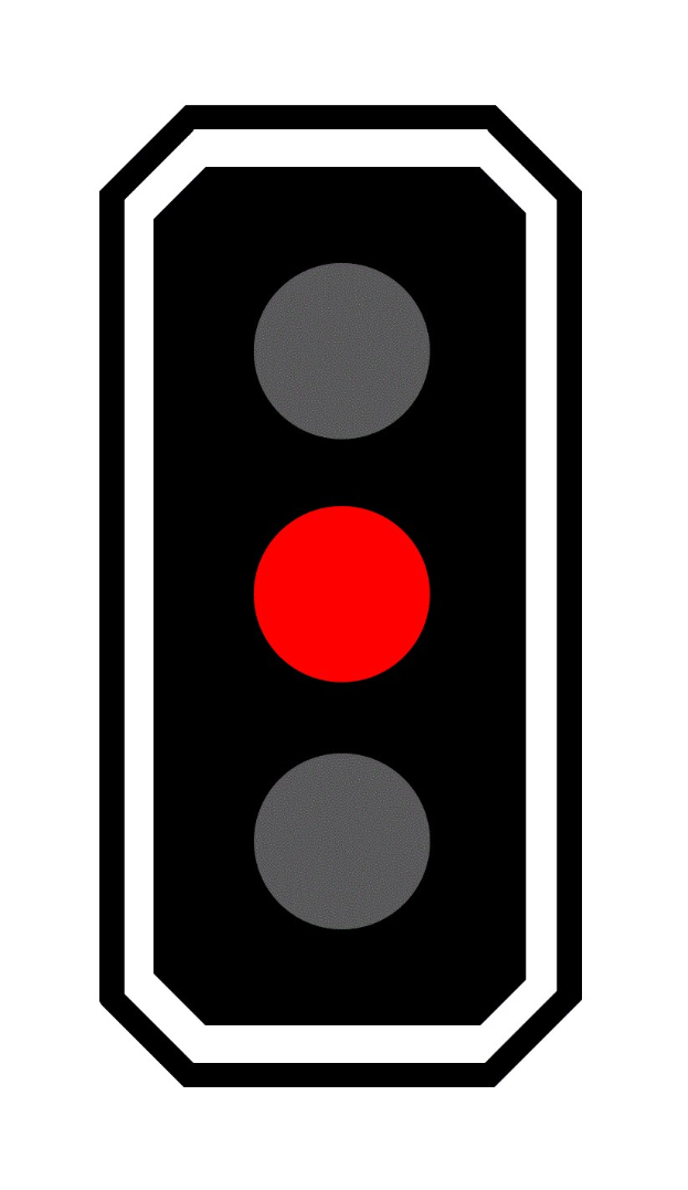 Eine Gruppe von Polizisten in schwarzen Uniformen und Helmen, die auf der Seite einer Straße mit Laternen, Ampeln, Bäumen, Gebäuden und einem klaren blauen Himmel im Hintergrund stehen.