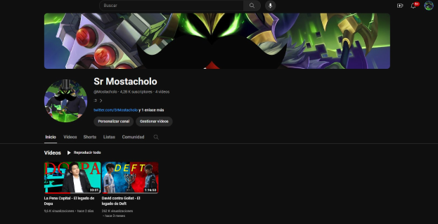 Screenshot einer Website mit schwarzem Hintergrund, das animierte Bilder und Text anzeigt, betitelt mit "Wie lade ich YouTube-Videos herunter" auf einem scheinbaren YouTube-Videostreaming-Dienst.