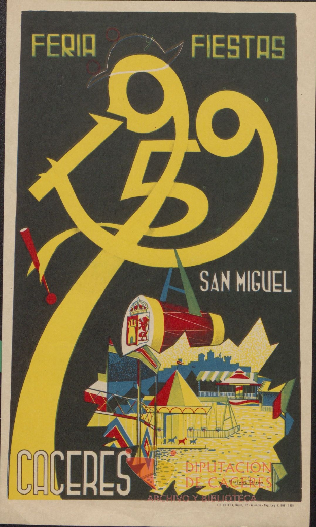 Plakat für ein Festival in San Miguel de Allende, Mexiko, mit Text und Bildern.