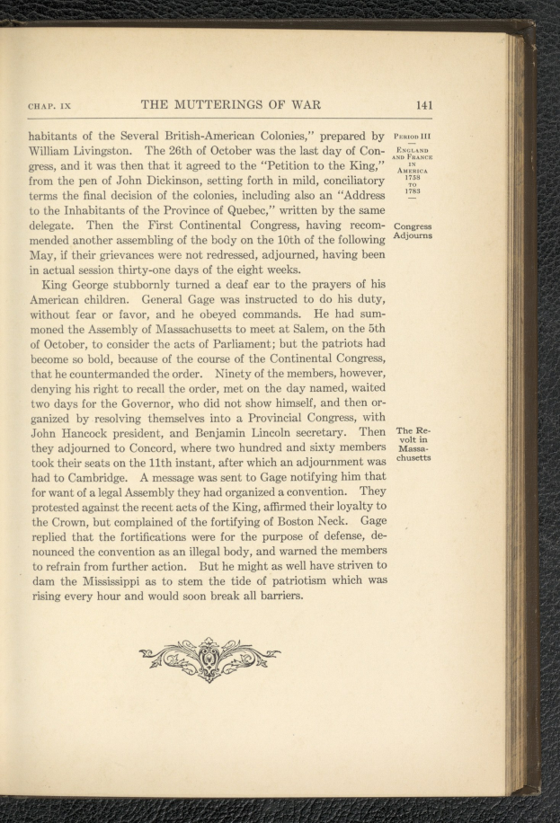 Offenes Buch mit dem Titel "The Mutterings of War" auf schwarzer Oberfläche, zeigt eine Illustration eines Soldaten in einem Feld bei Sonnenuntergang mit Bäumen und Bergen im Hintergrund.