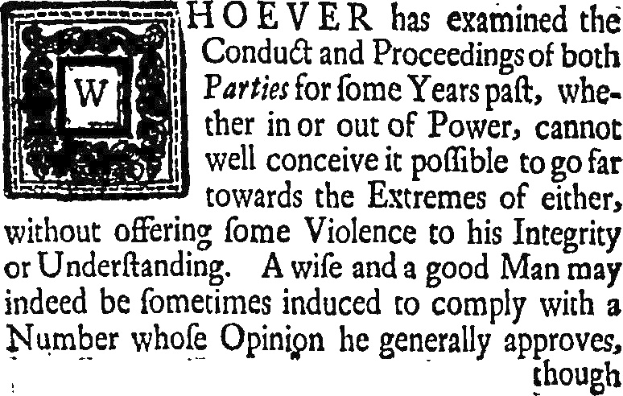 Schwarzes und weißes Foto eines Mannes im Anzug und mit Krawatte mit zentriertem Text und Logo, das einen Zitat über politische Verhaltensweise und Integrität enthält.